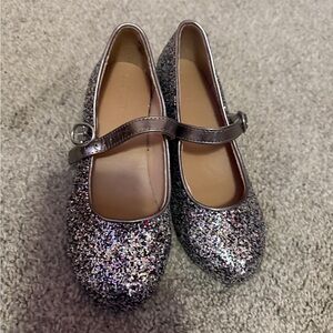 Old Navy Sparkly Silver Kids Dress Shoes